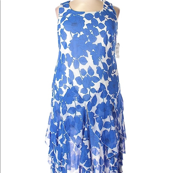 Robbie Bee Blue Sleeveless Dress - Picture 1 of 2